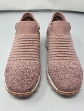 STQ Womens Orthopedic Slip On Knit Walking Work Shoes Size 7 Pink